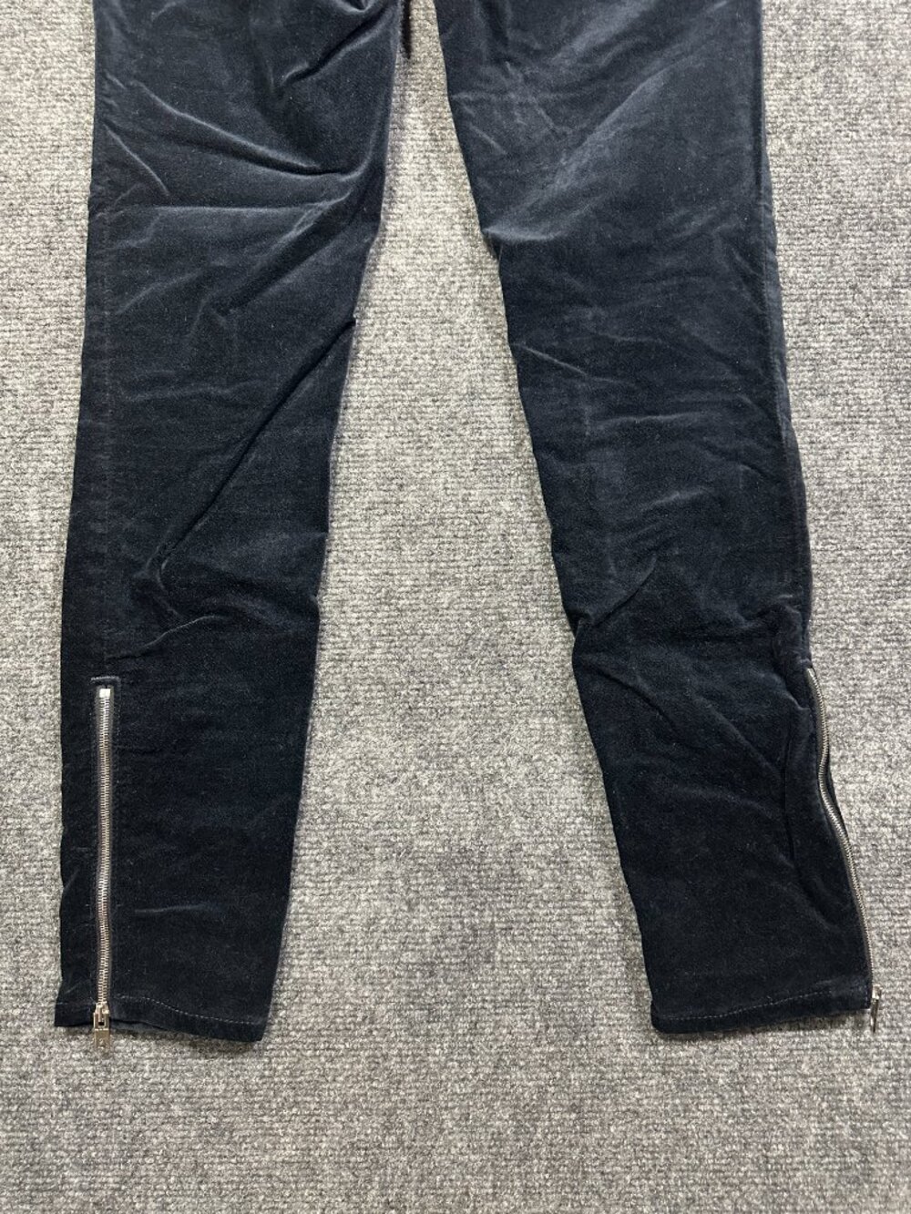 Rag & Bone Jean Womens 26 Navy Velvet Skinny 5 Pocket Style Zip Ankle Stretch - Picture 9 of 11